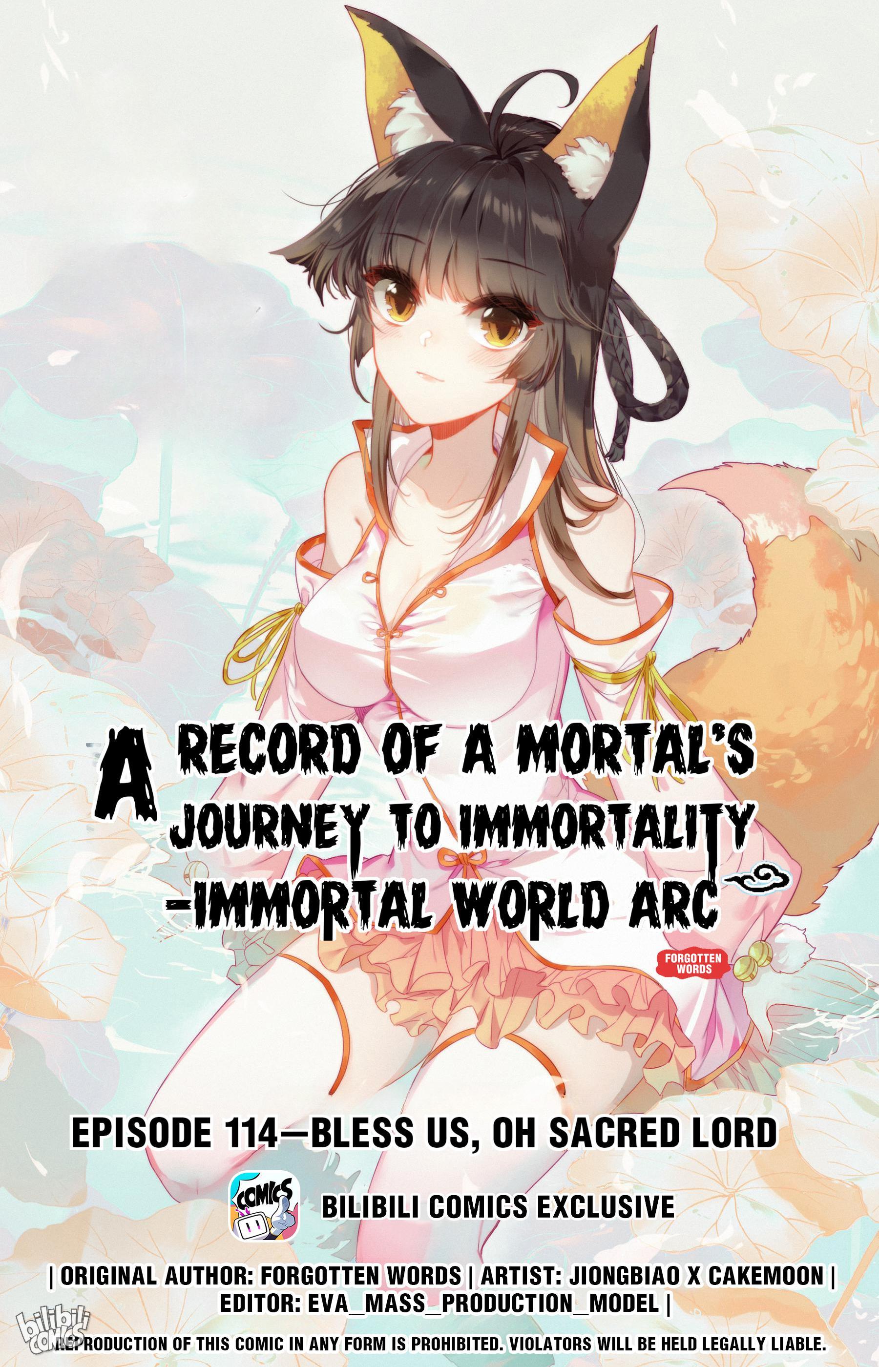 A Record Of A Mortal’s Journey To Immortality—Immortal World Arc chapter 114 - page 1