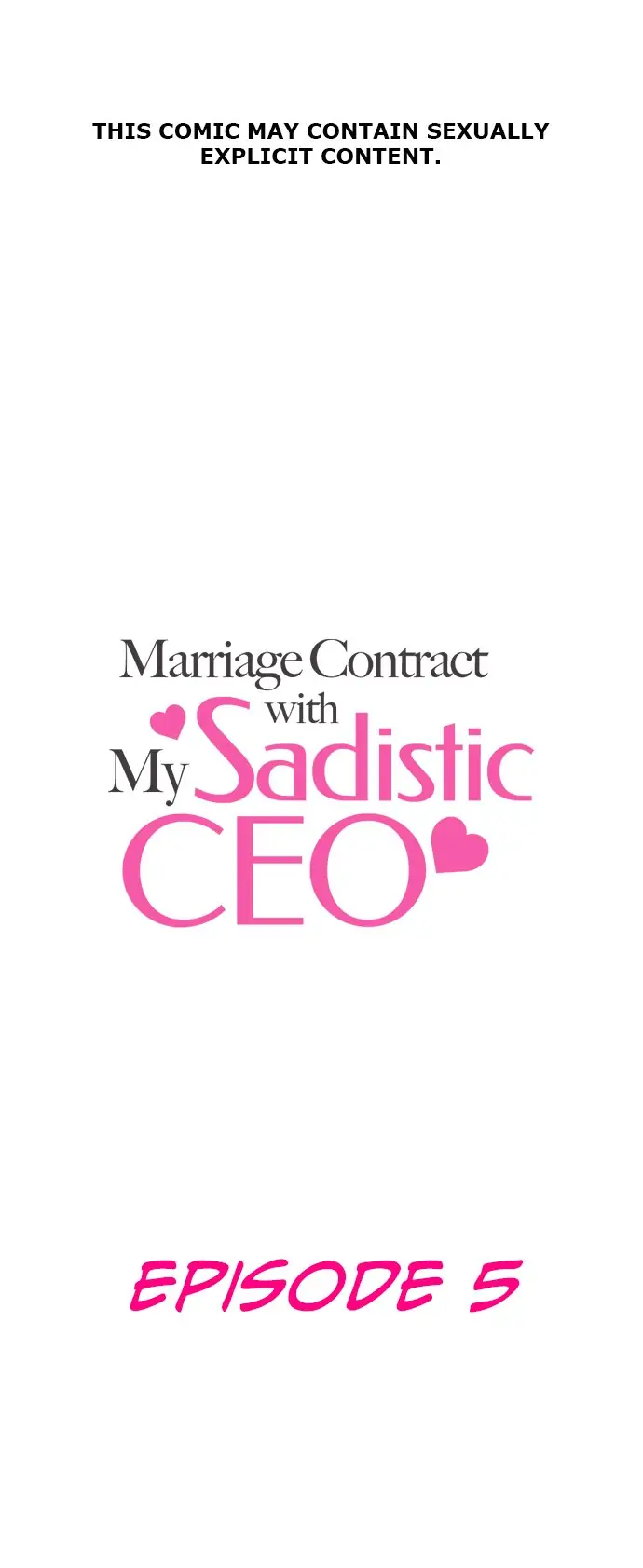 Marriage Contract With My Sadistic CEO chapter 5 - page 1