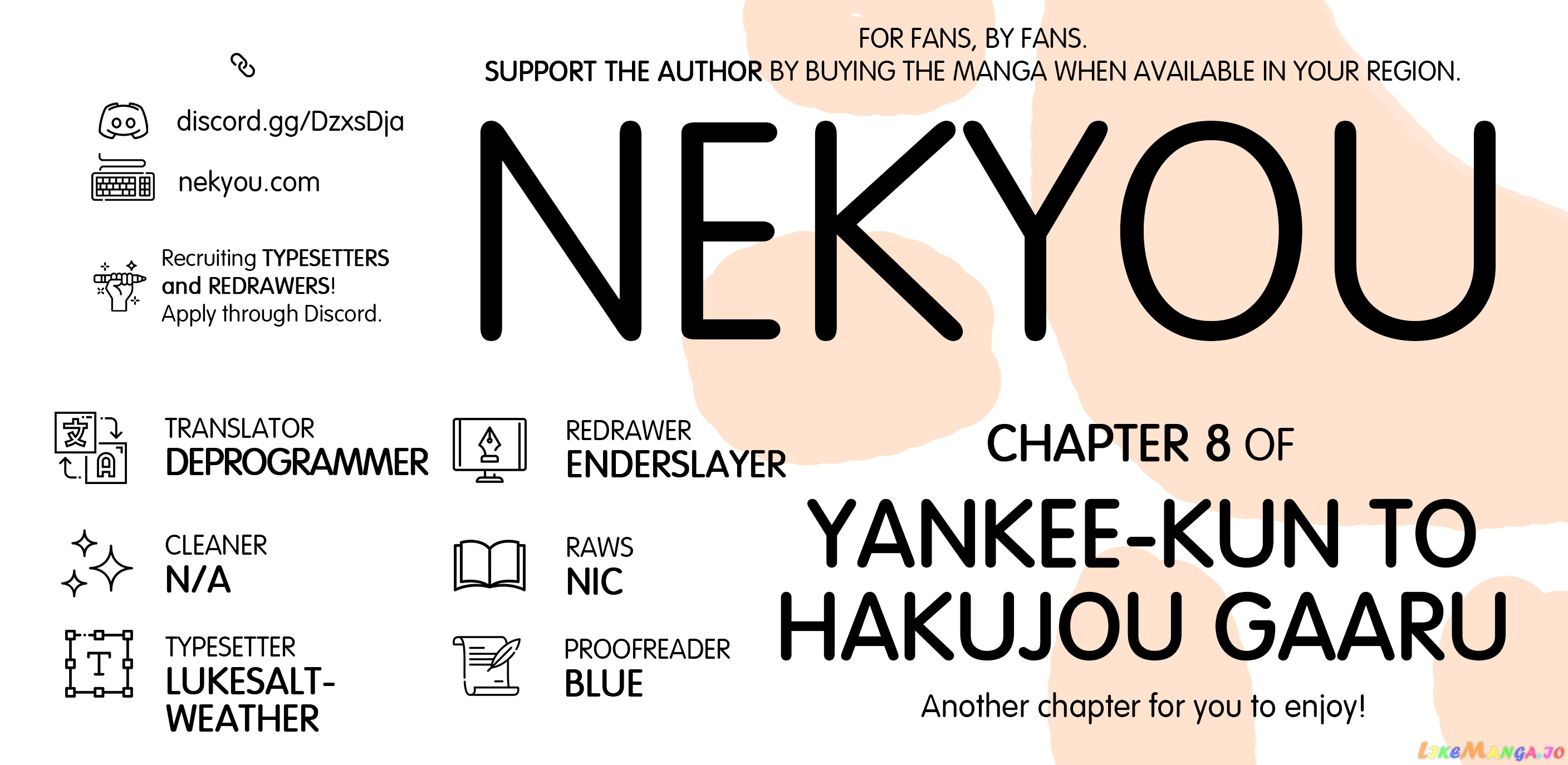 Yankee-Kun To Hakujou Gaaru chapter 8 - page 1