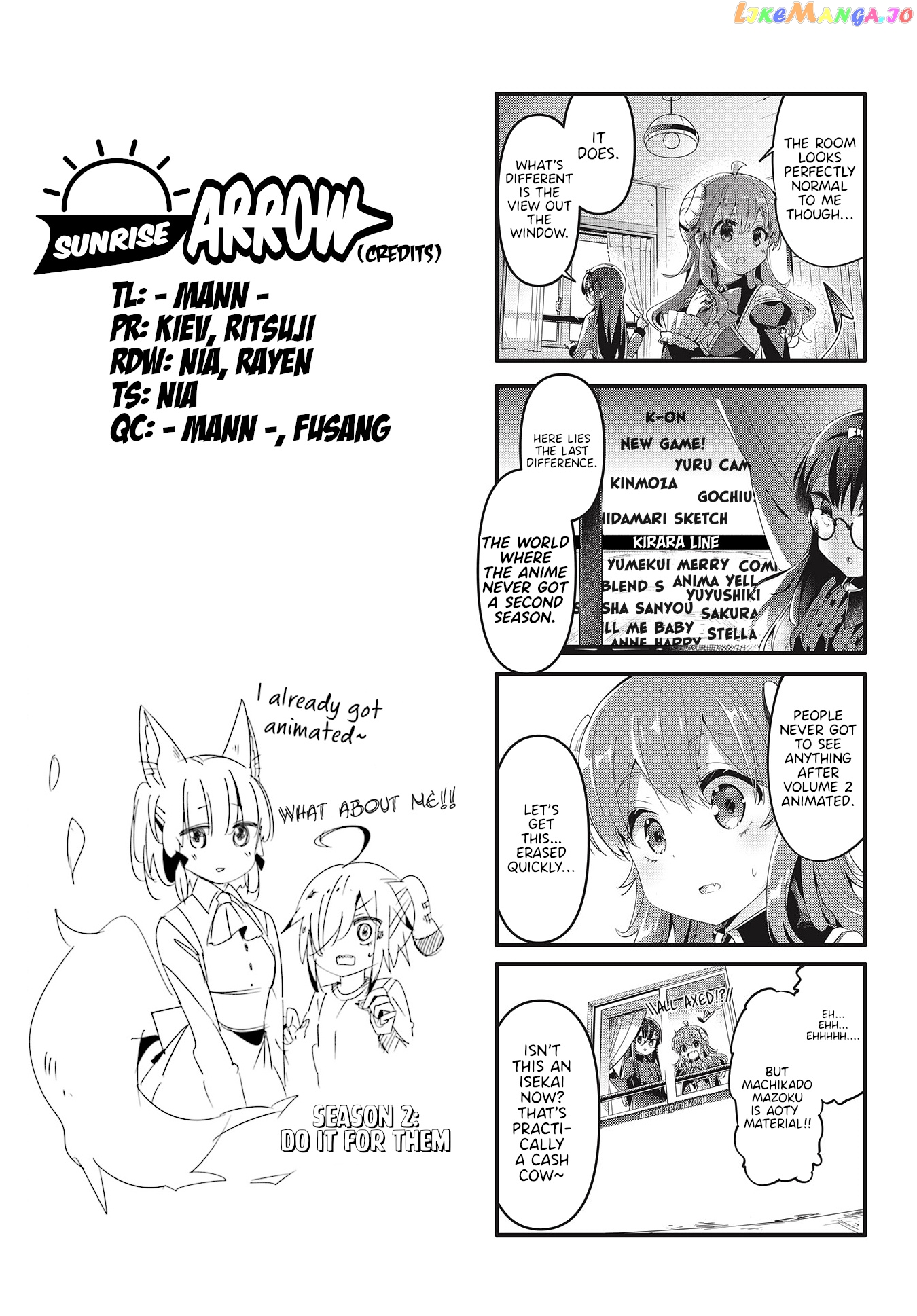 Machikado Mazoku chapter 69 - page 9