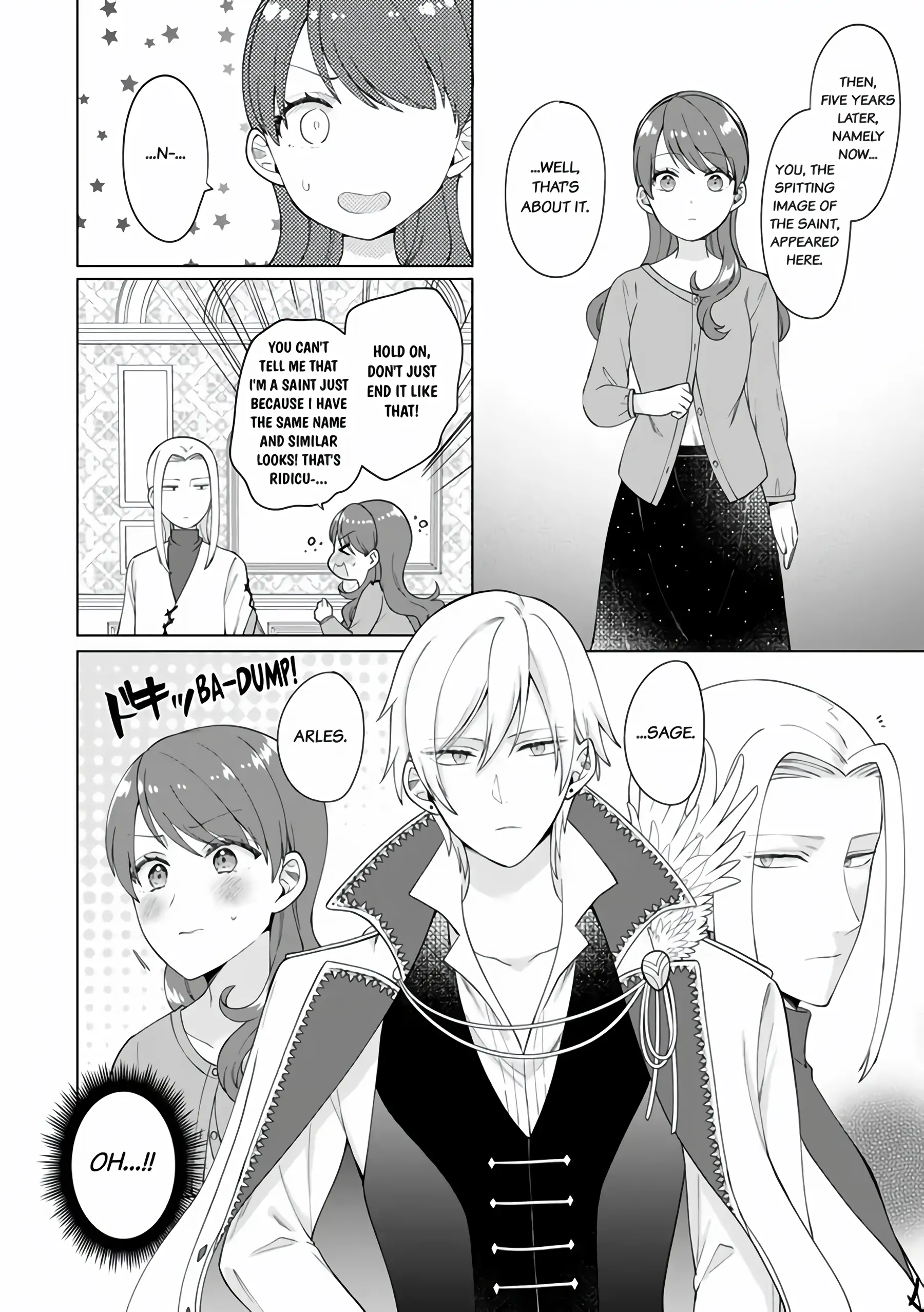 I'm a (Fake) Saint Who Was Summoned to Another World, But Apparently I'm Fated to Die If I Don't Marry the Prince Chapter 1 - page 21