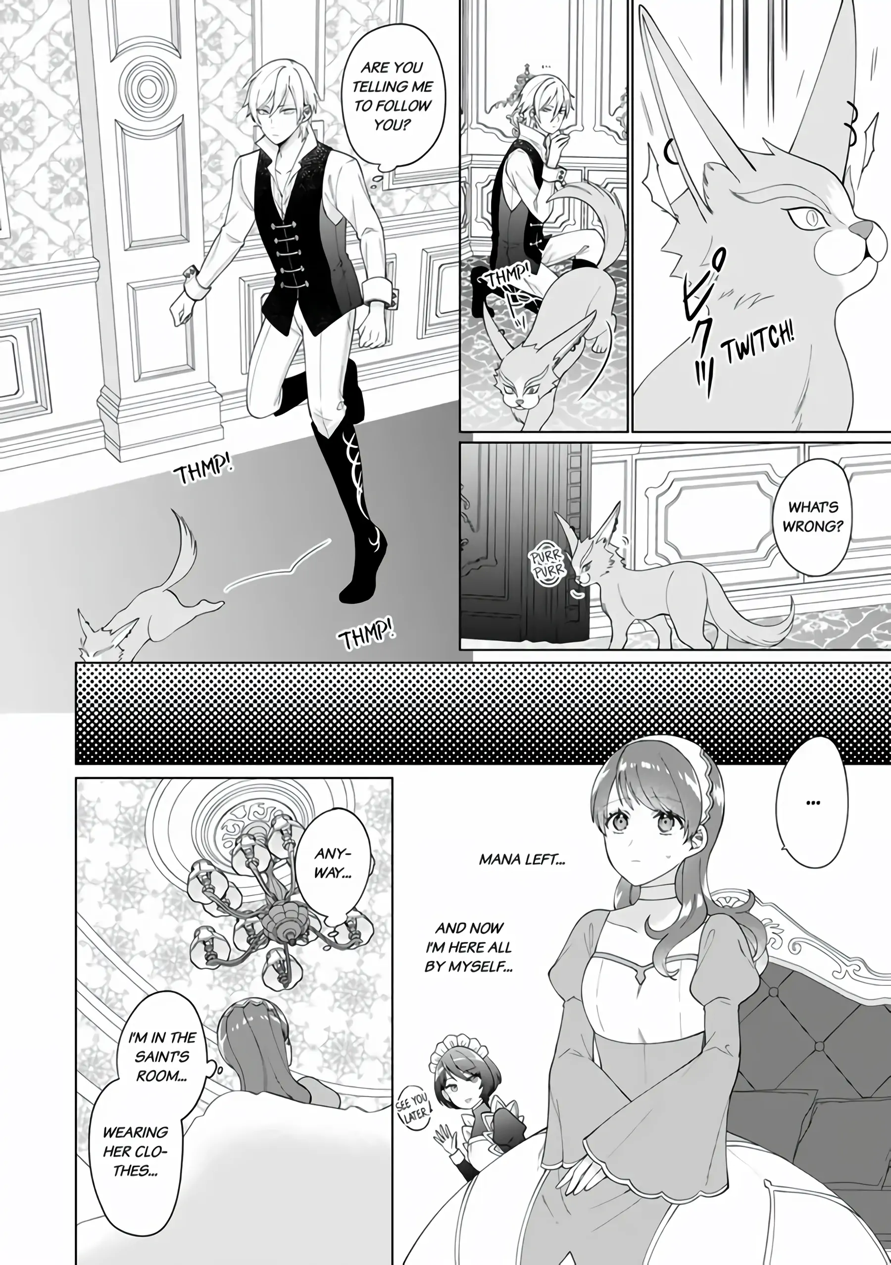 I'm a (Fake) Saint Who Was Summoned to Another World, But Apparently I'm Fated to Die If I Don't Marry the Prince Chapter 2 - page 14