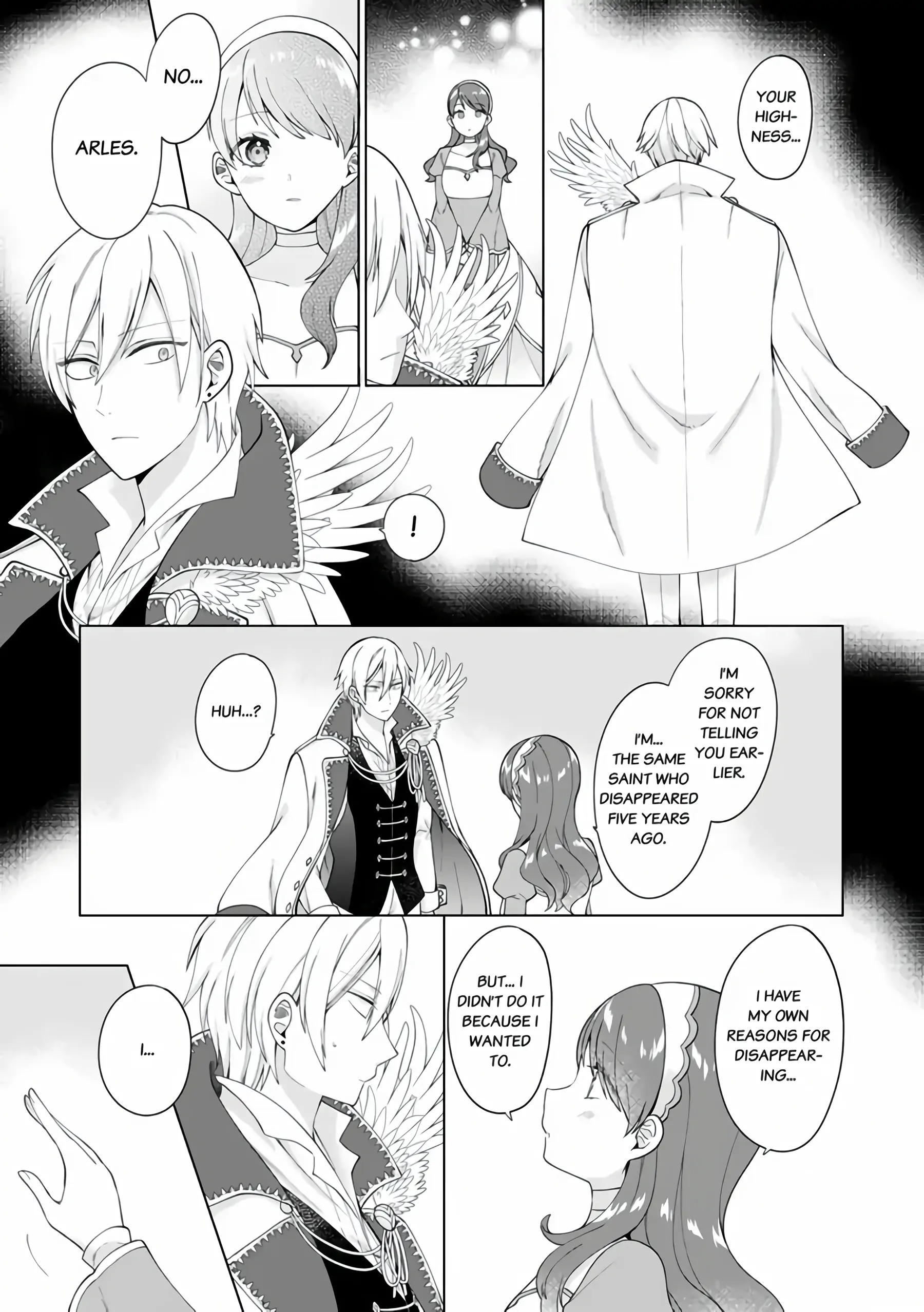 I'm a (Fake) Saint Who Was Summoned to Another World, But Apparently I'm Fated to Die If I Don't Marry the Prince Chapter 3 - page 1