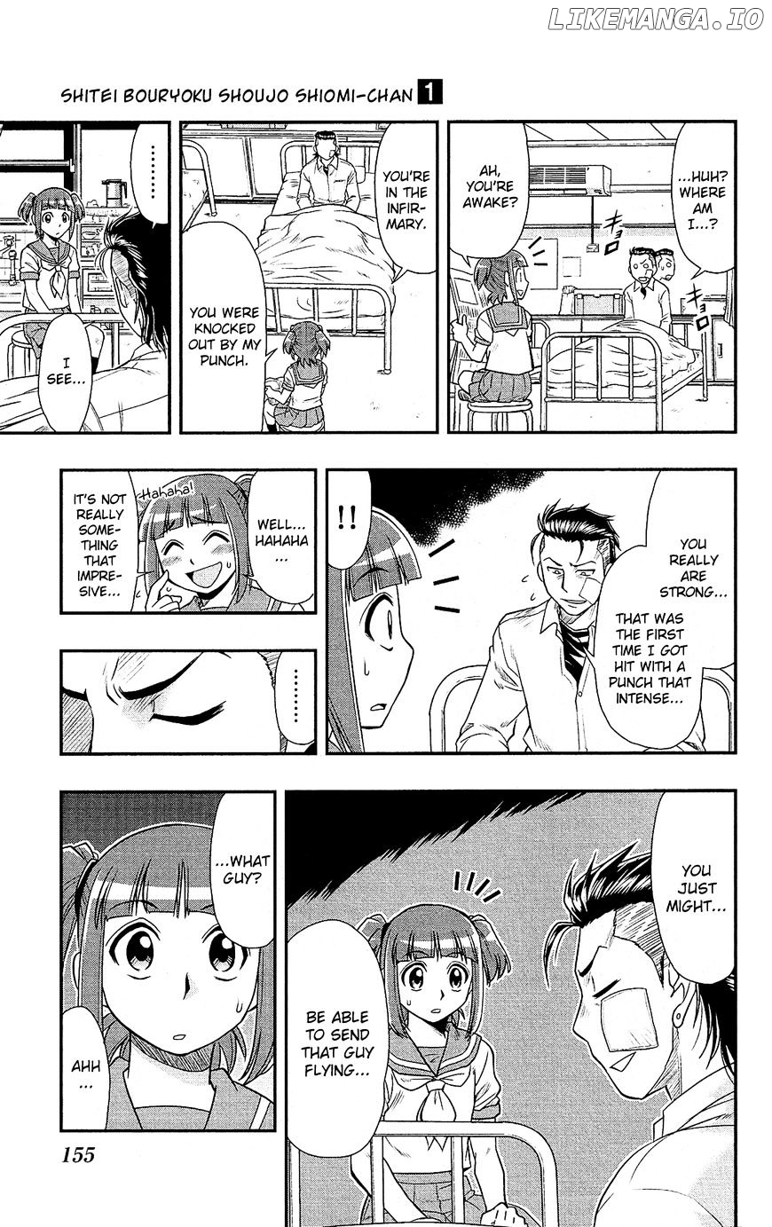 Shitei Bouryoku Shoujo Shiomi-chan chapter 5 - page 23