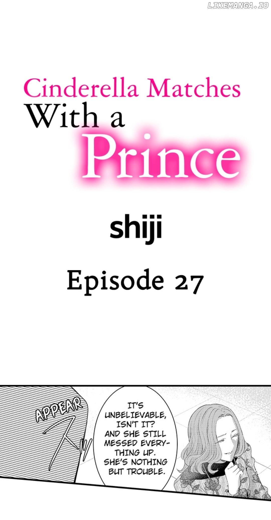 Cinderella Matches With a Prince Chapter 27 - page 1