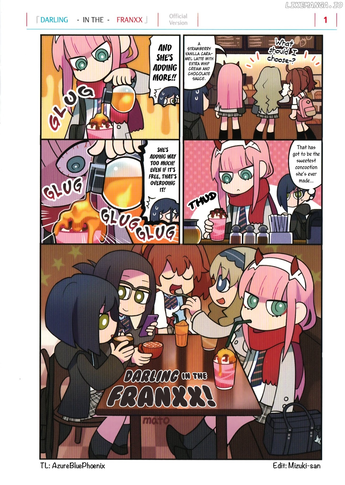Darling in the FranXX! - 4-koma chapter 74 - page 1