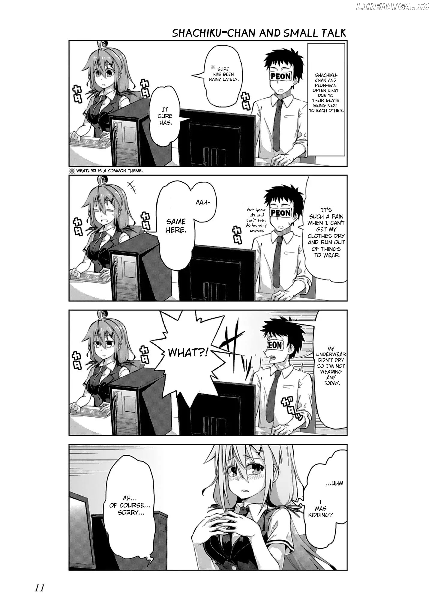 Ikinokore! Shachiku-chan chapter 1 - page 13