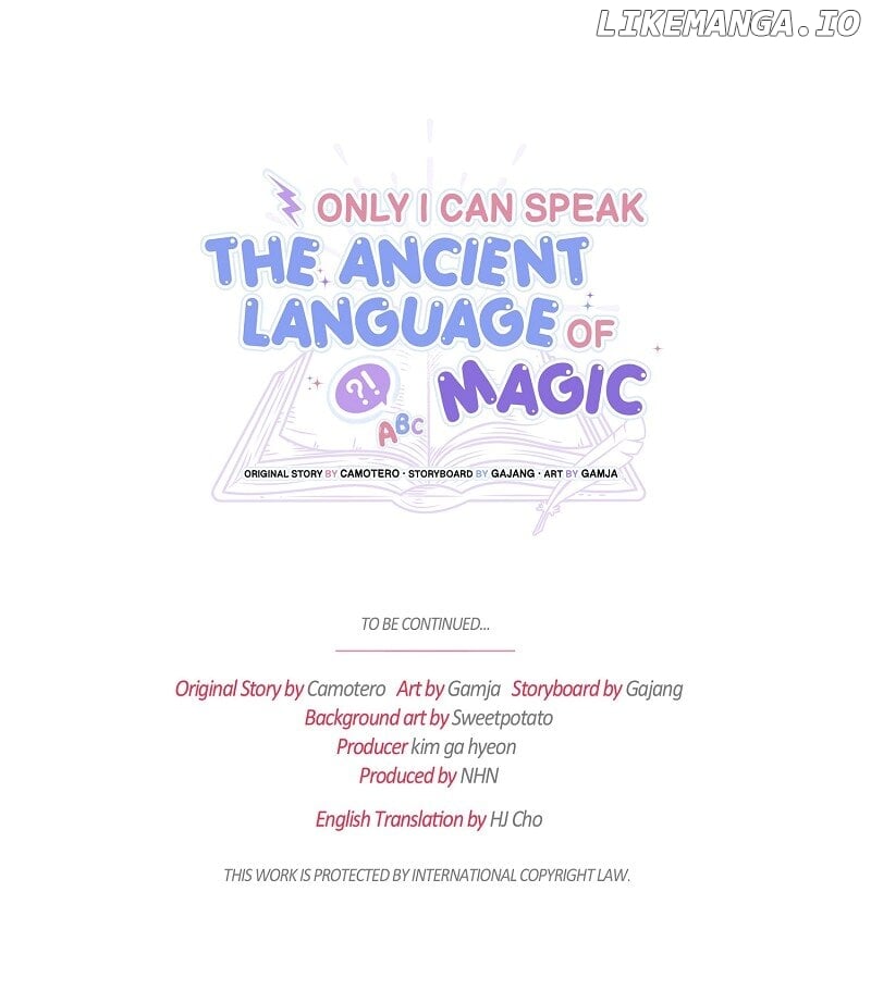 Only I Can Speak the Ancient Language of Magic Chapter 63 - page 65