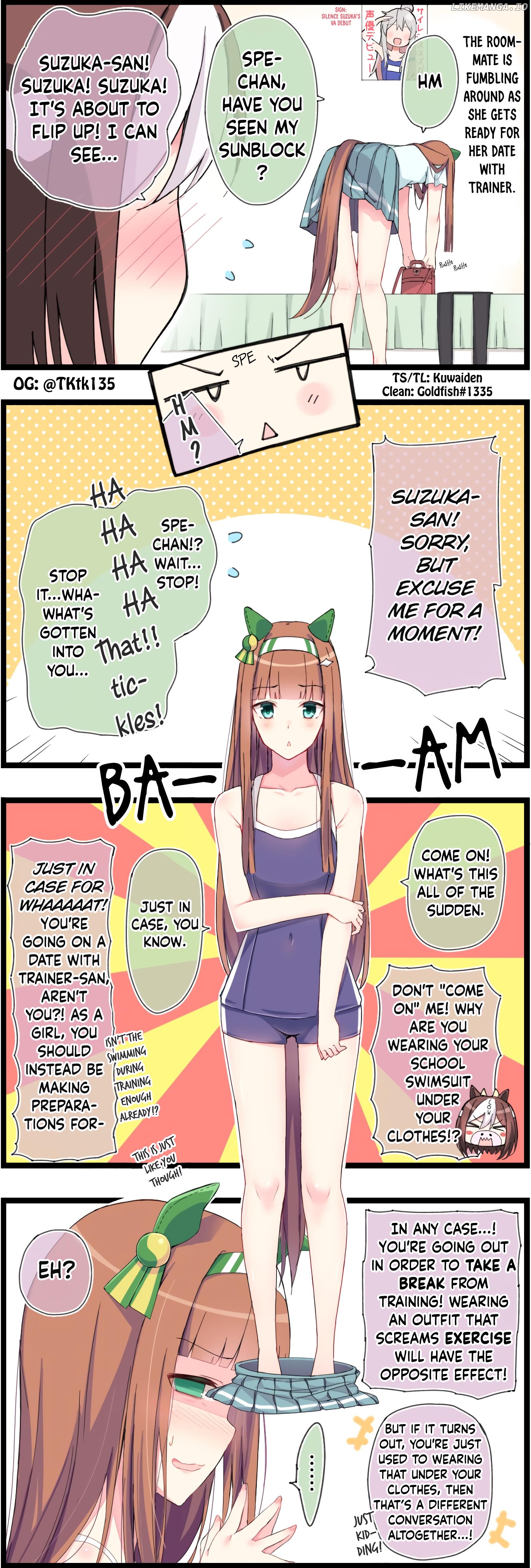 Uma Musume Pretty Derby - The Scenery Of A Roommate (Doujinshi) chapter 3 - page 1